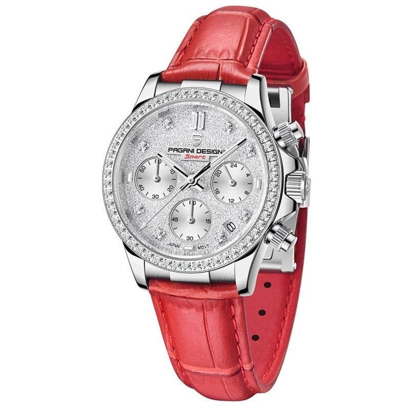 Fashion Diamond Calendar Luminous Fine Steel Women's Watch - SMARTMARTNZ