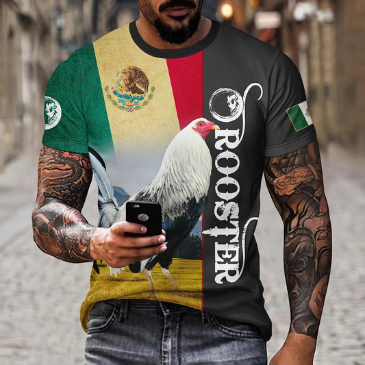 Eagle And Snake T-shirt Loose Round Neck