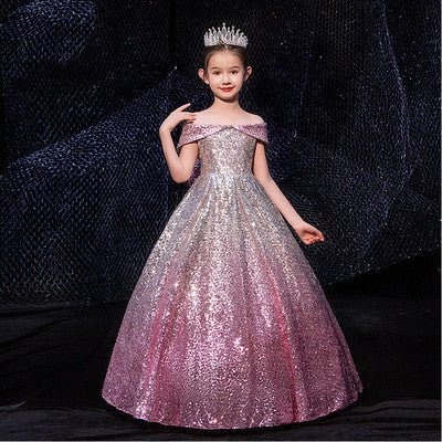 Flowy Long Tail Dress – Girls’ Collection Twirl - Ready | Lightweight Fabric | Stunning Look - SMARTMARTNZ