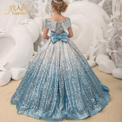 Flowy Long Tail Dress – Girls’ Collection Twirl - Ready | Lightweight Fabric | Stunning Look - SMARTMARTNZ