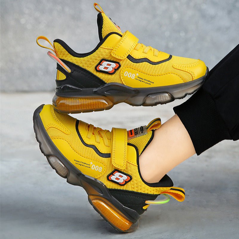 Full Transparent Popcorn 3D Flying Woven Casual Shoes For Big Children - SMARTMARTNZ