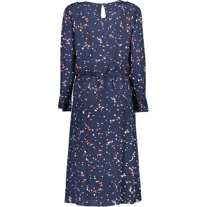 Gant Blue Viscose Women Dress - SMARTMARTNZ
