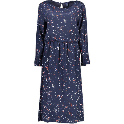 Gant Blue Viscose Women Dress - SMARTMARTNZ