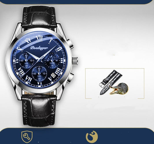 Genuine Leather Strap Watch – Casual Fashion for Students - SMARTMARTNZ