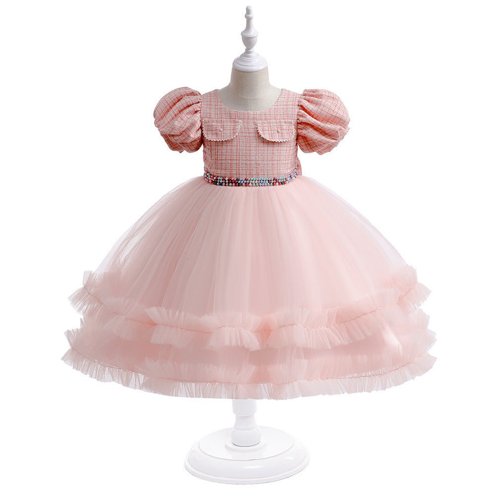 Girls’ Fashion Halloween Dress Mesh Accents & Puffy Sleeves | Stylish & Festive - SMARTMARTNZ