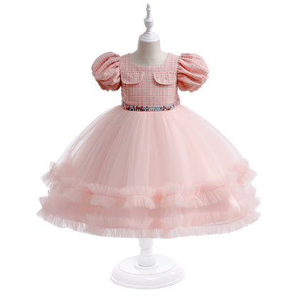 Girls’ Fashion Halloween Dress Mesh Accents & Puffy Sleeves | Stylish & Festive - SMARTMARTNZ