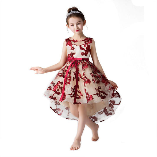 Girls’ Princess Wedding Dress – Flower Girl Edition Elegant • Flowy • Perfect for Special Moments - SMARTMARTNZ