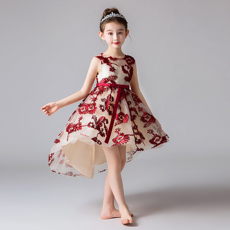 Girls’ Princess Wedding Dress – Flower Girl Edition Elegant • Flowy • Perfect for Special Moments - SMARTMARTNZ