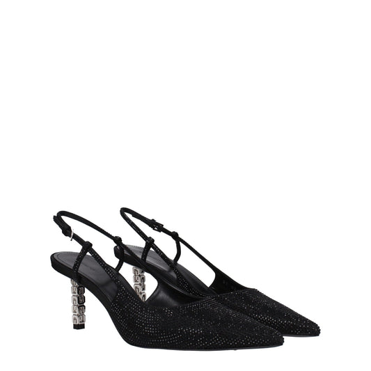 Givenchy Black Fabric High Heel Pumps - SMARTMARTNZ