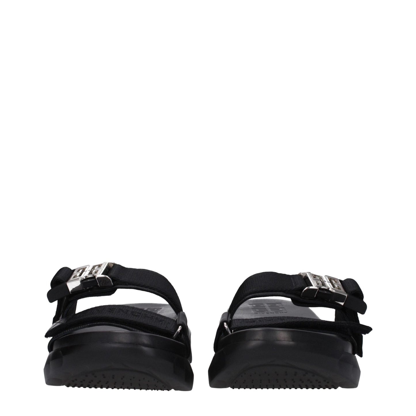 Givenchy Black Fabric Slippers Sandals - SMARTMARTNZ