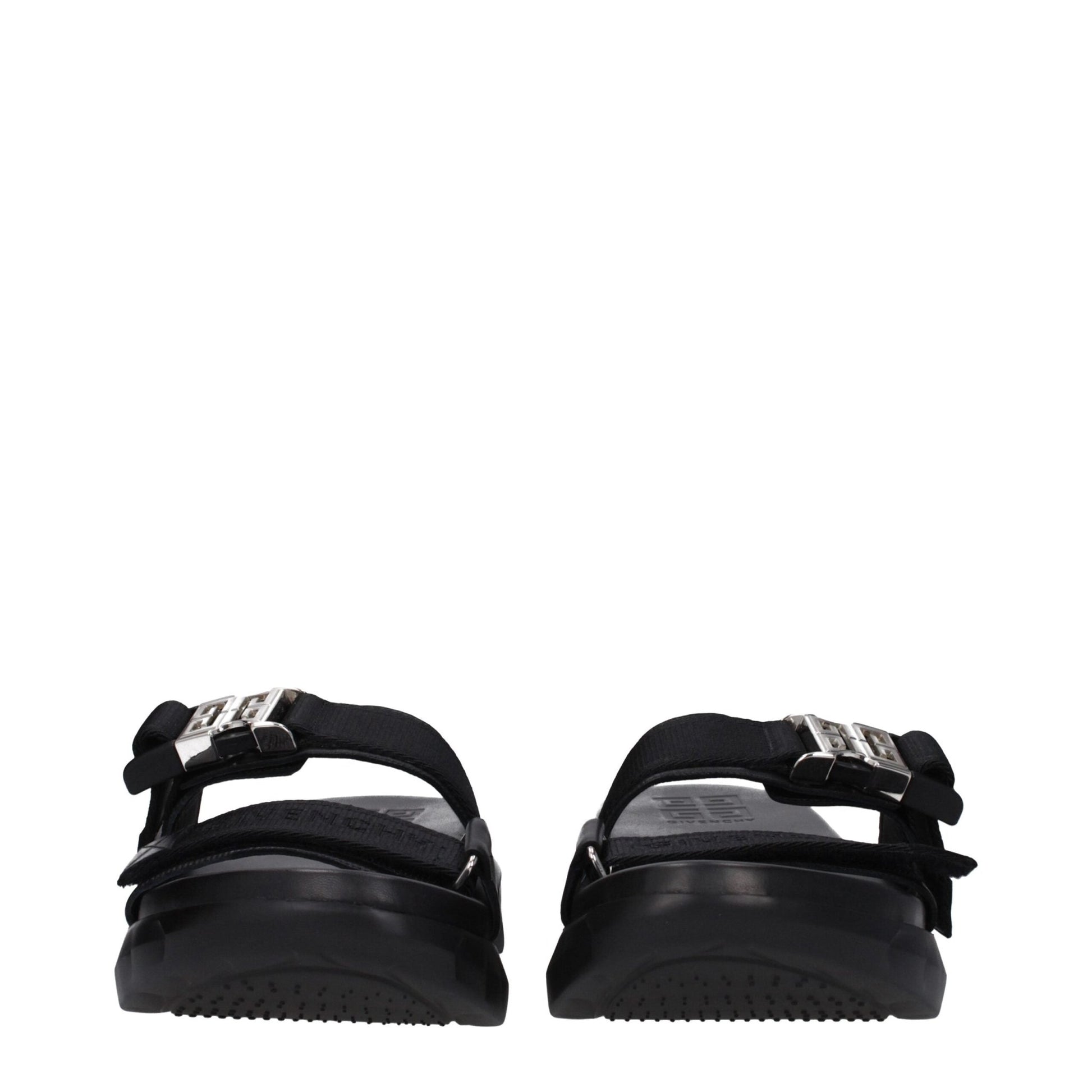 Givenchy Black Fabric Slippers Sandals - SMARTMARTNZ