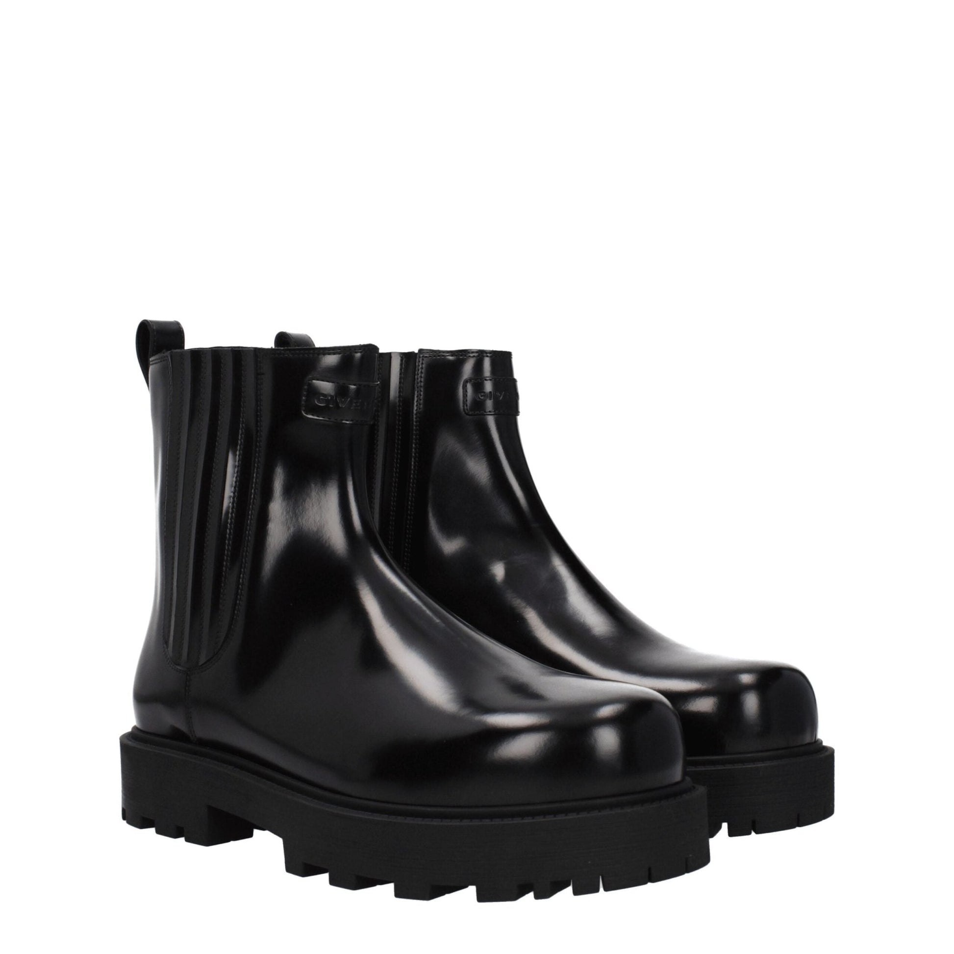 Givenchy Black Leather Ankle Boots - SMARTMARTNZ