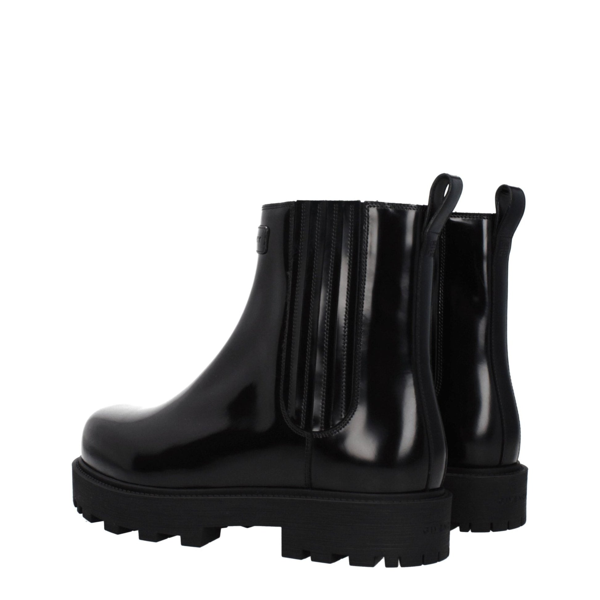 Givenchy Black Leather Ankle Boots - SMARTMARTNZ