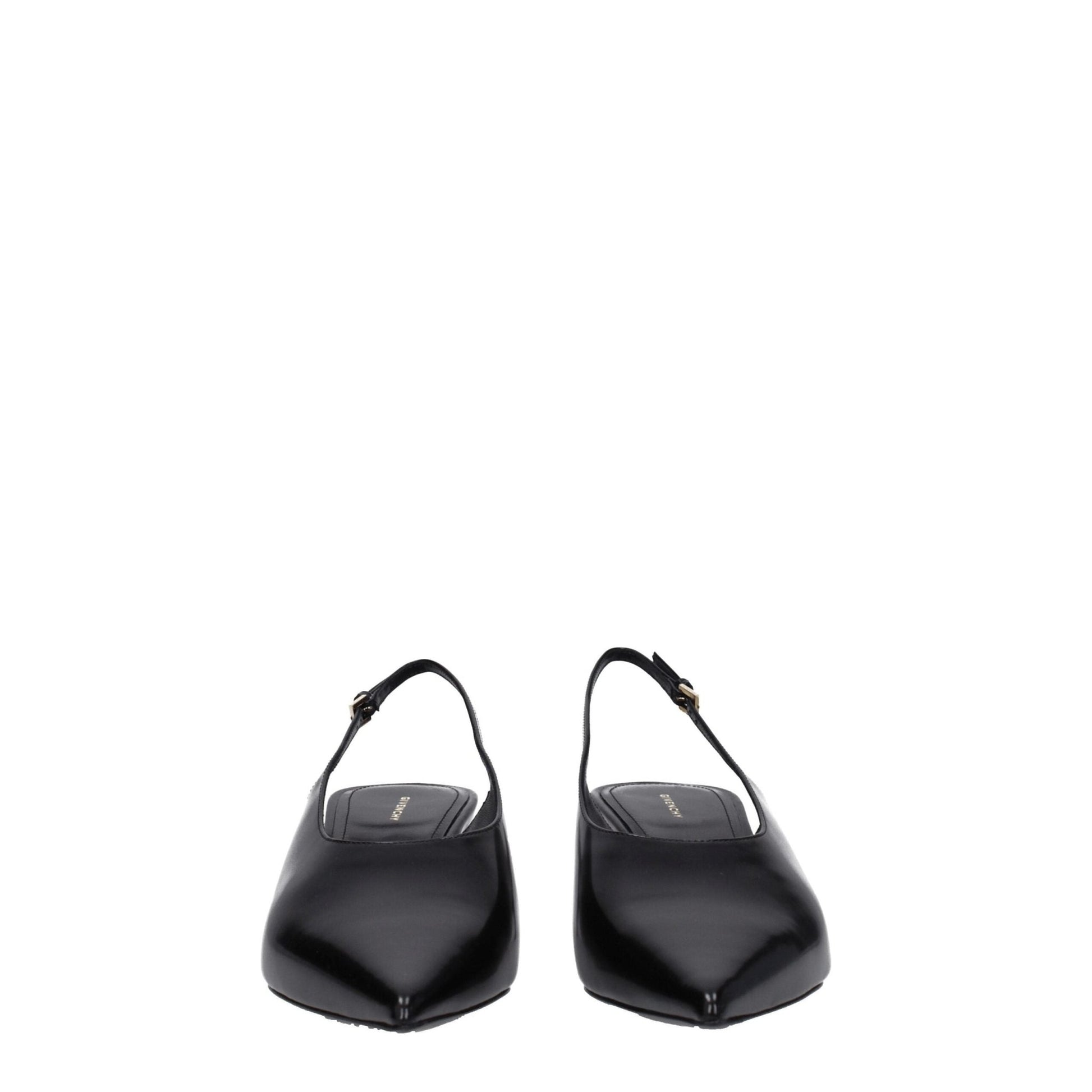 Givenchy Black Leather Mid Heel Pumps - SMARTMARTNZ