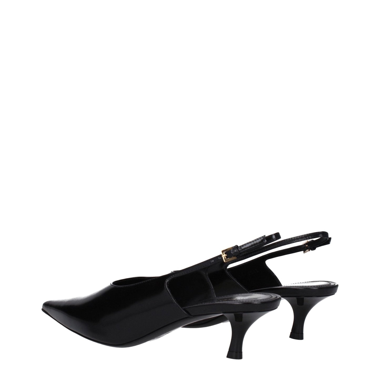 Givenchy Black Leather Mid Heel Pumps - SMARTMARTNZ