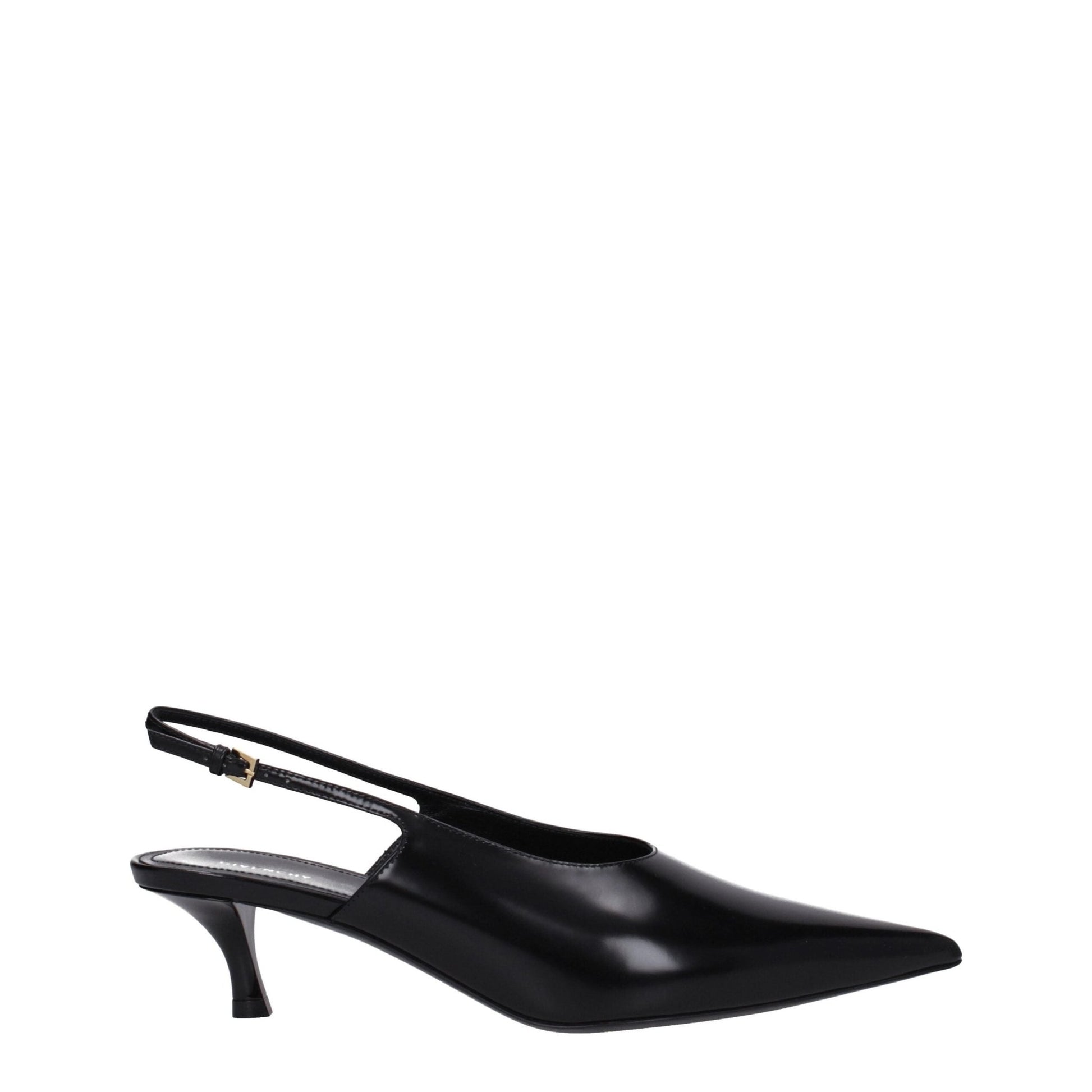 Givenchy Black Leather Mid Heel Pumps - SMARTMARTNZ
