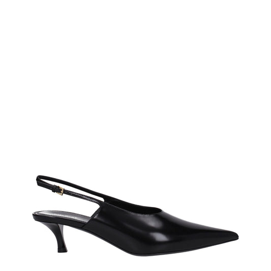 Givenchy Black Leather Mid Heel Pumps - SMARTMARTNZ