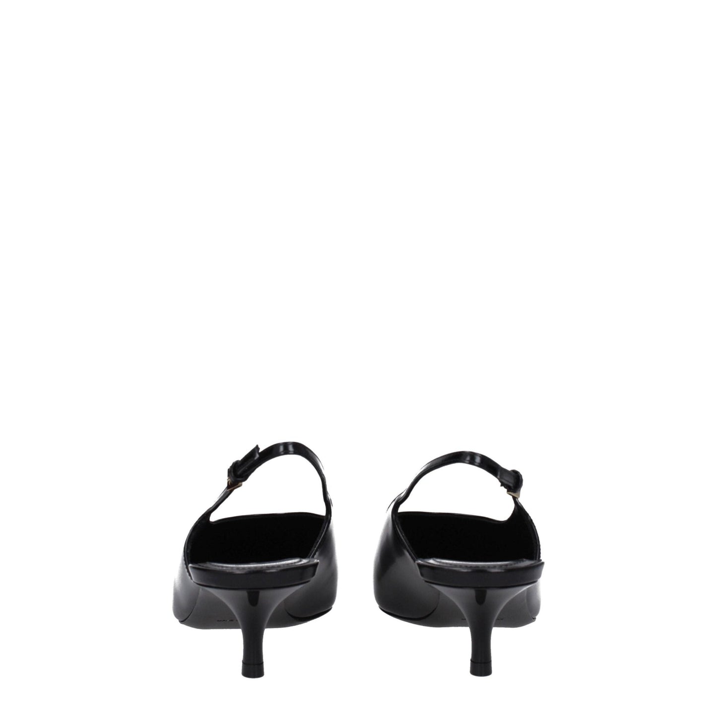 Givenchy Black Leather Mid Heel Pumps - SMARTMARTNZ