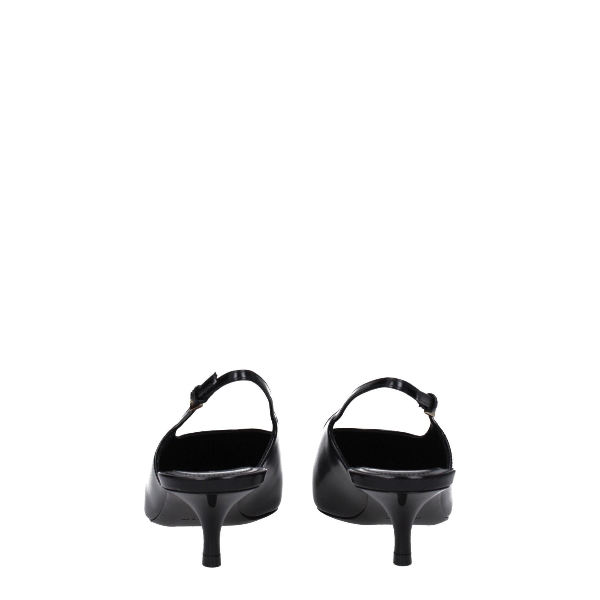 Givenchy Black Leather Mid Heel Pumps - SMARTMARTNZ
