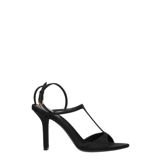 Givenchy Black Satin Stiletto Heels Sandals - SMARTMARTNZ