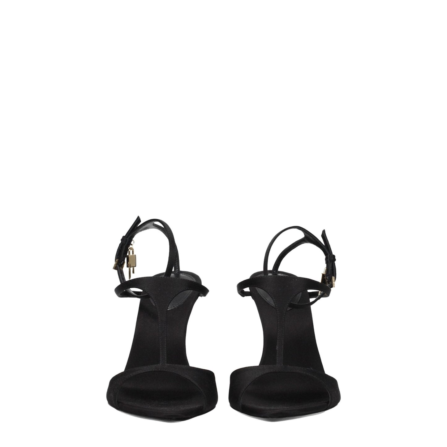 Givenchy Black Satin Stiletto Heels Sandals - SMARTMARTNZ