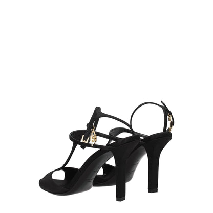 Givenchy Black Satin Stiletto Heels Sandals - SMARTMARTNZ