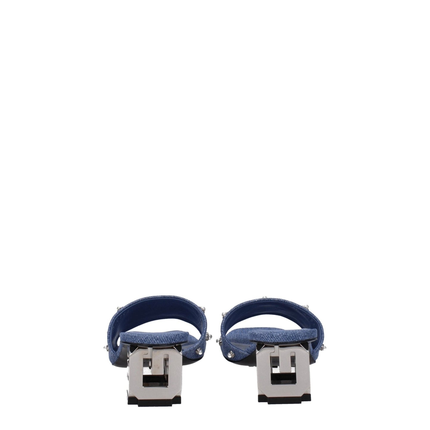 Givenchy Blue Fabric Flat Sandals - SMARTMARTNZ