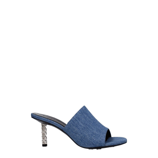 Givenchy Blue Fabric Platforms - SMARTMARTNZ