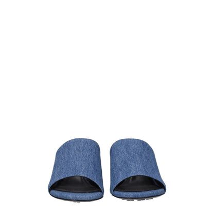 Givenchy Blue Fabric Platforms - SMARTMARTNZ
