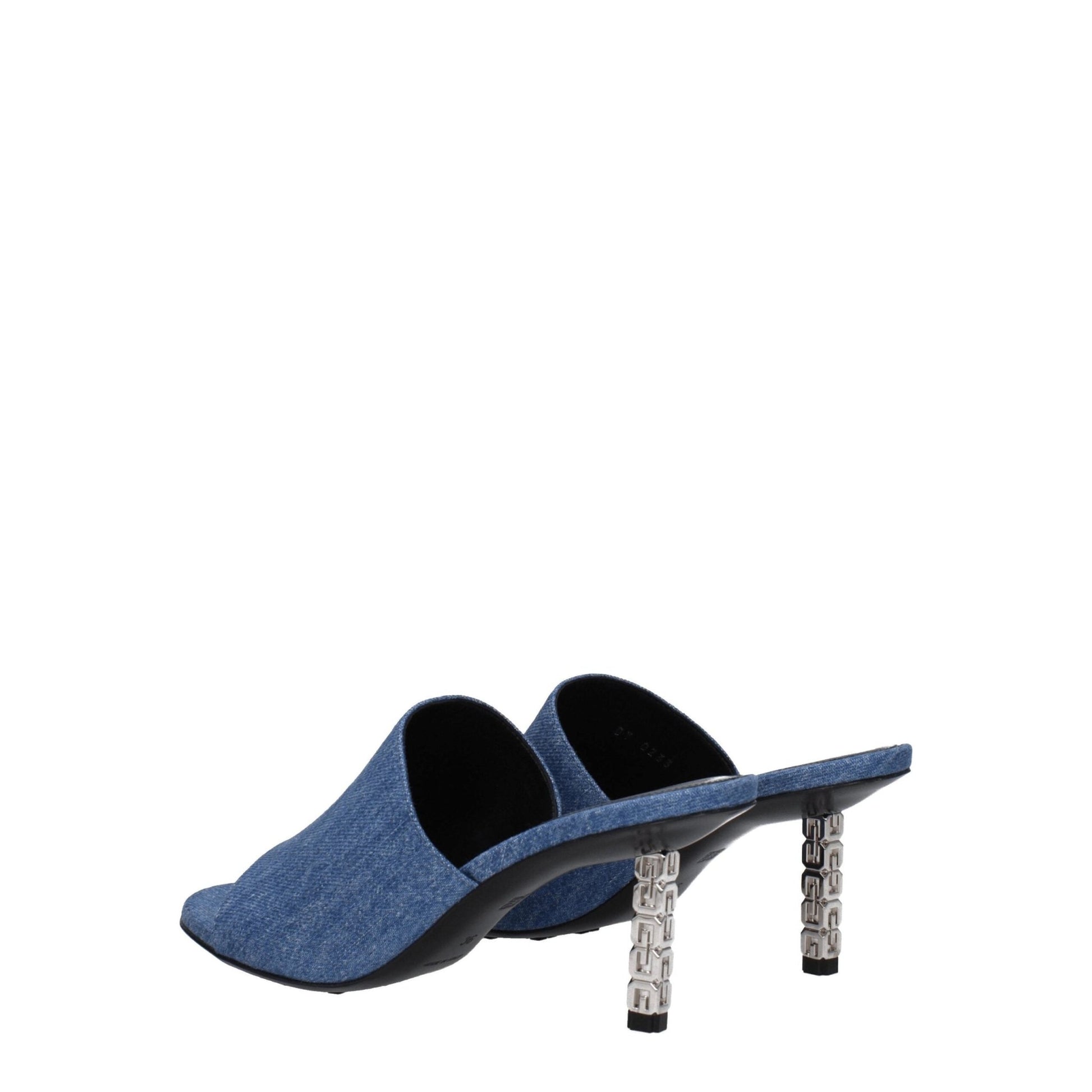 Givenchy Blue Fabric Platforms - SMARTMARTNZ