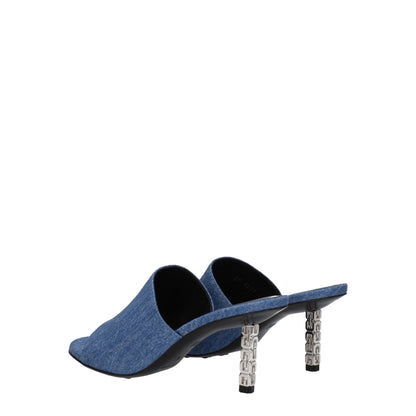 Givenchy Blue Fabric Platforms - SMARTMARTNZ