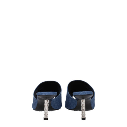 Givenchy Blue Fabric Platforms - SMARTMARTNZ