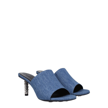 Givenchy Blue Fabric Platforms - SMARTMARTNZ