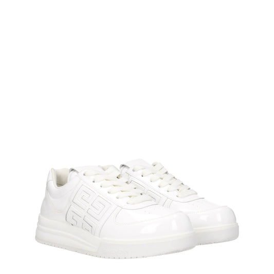 Givenchy White Leather Low Tops - SMARTMARTNZ