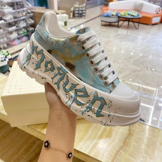 Handcrafted Leather Casual Sneakers – Unisex Platform Trainers | Original Flat Loafers for Men’s Footwear - SMARTMARTNZ