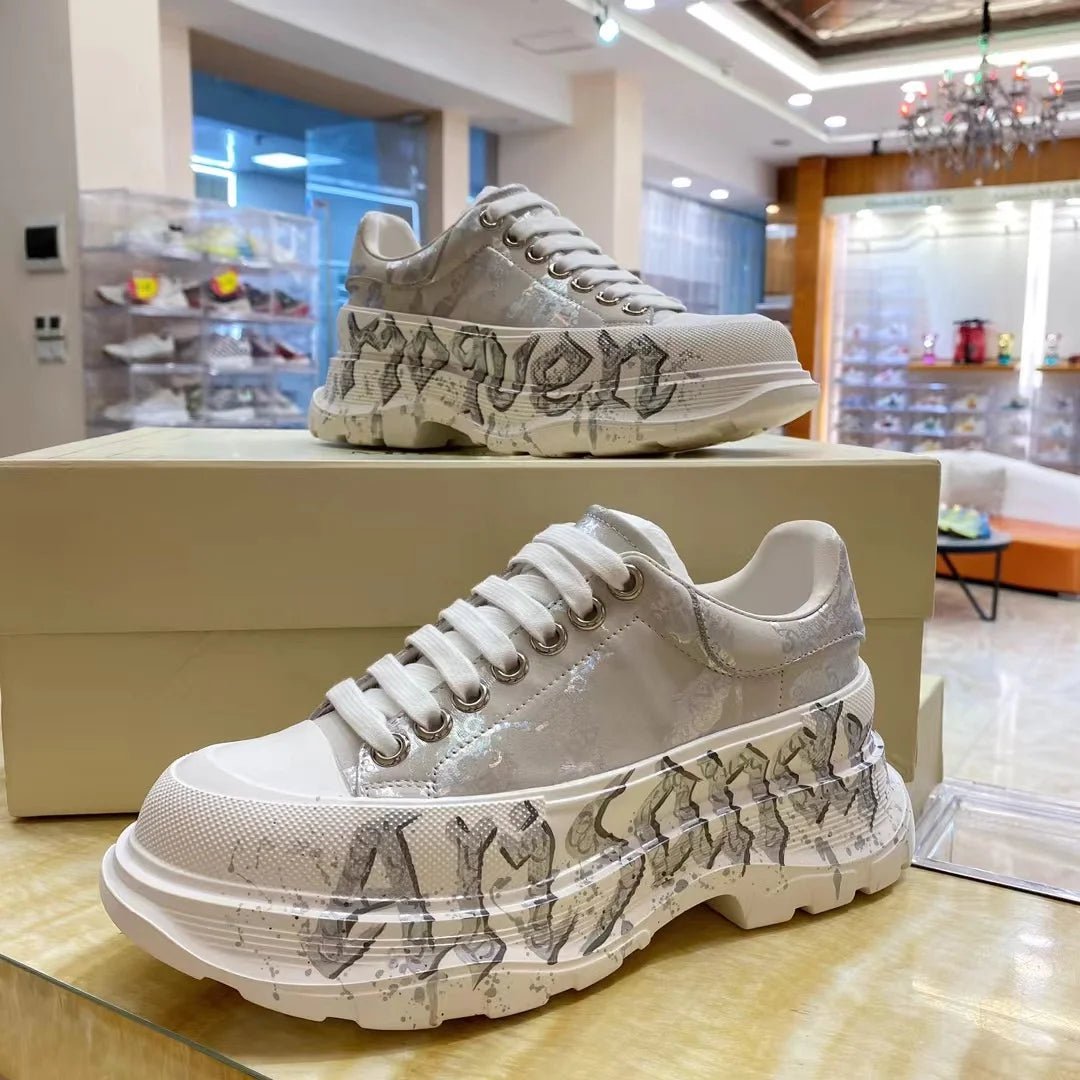 Handcrafted Leather Casual Sneakers – Unisex Platform Trainers | Original Flat Loafers for Men’s Footwear - SMARTMARTNZ