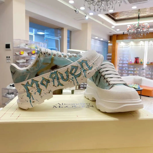 Handcrafted Leather Casual Sneakers – Unisex Platform Trainers | Original Flat Loafers for Men’s Footwear - SMARTMARTNZ