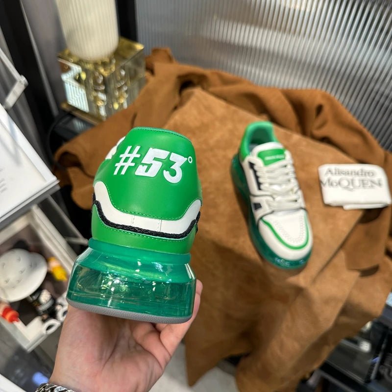Handcrafted Leather Sneakers – Unisex Casual Platform Trainers | Original Flat Loafers for Men & Women - SMARTMARTNZ