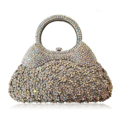 Handmade Crystal Evening Bag for Women Diamond Openwork Design | Elegant & Eye - Catching - SMARTMARTNZ