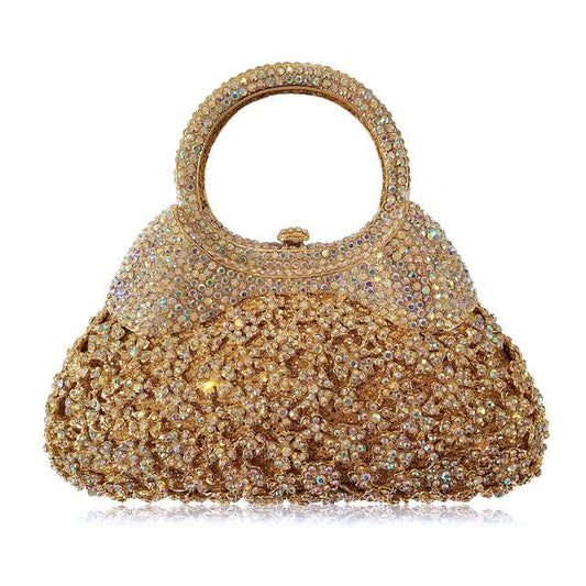 Handmade Crystal Evening Bag for Women Diamond Openwork Design | Elegant & Eye - Catching - SMARTMARTNZ