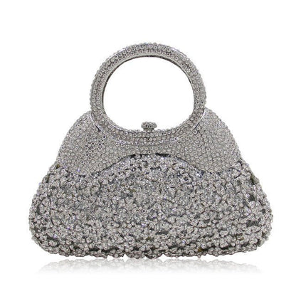 Handmade Crystal Evening Bag for Women Diamond Openwork Design | Elegant & Eye - Catching - SMARTMARTNZ
