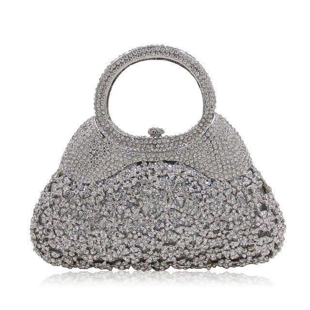 Handmade Crystal Evening Bag for Women Diamond Openwork Design | Elegant & Eye - Catching - SMARTMARTNZ