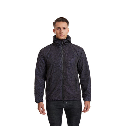 Hooded Men’s Sports Jacket – Laser Night Vision Shell for Outdoor Action - SMARTMARTNZ