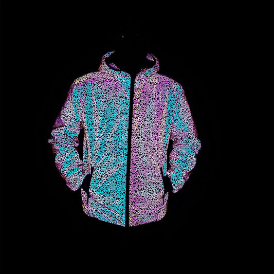 Hooded Men’s Sports Jacket – Laser Night Vision Shell for Outdoor Action - SMARTMARTNZ