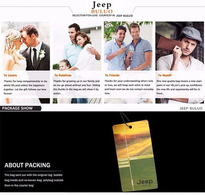 JEEP BULUO Multi - function Business Handbags Men New Man's Shoulder Bag Large Capacity Leather Messenger Bag Crossbody Big Brand - SMARTMARTNZ