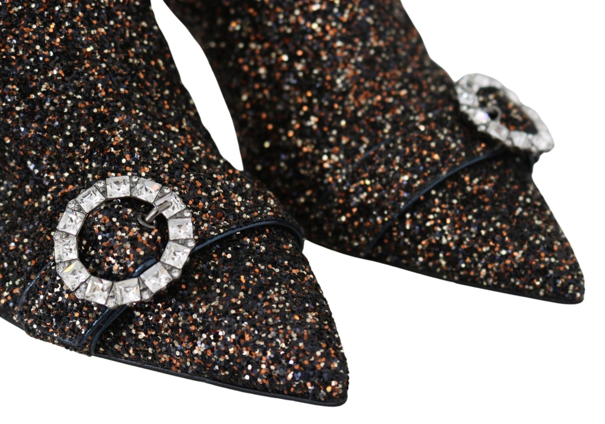 Jimmy Choo Amethyst Mix Hanover Heeled Glitter Boots - SMARTMARTNZ