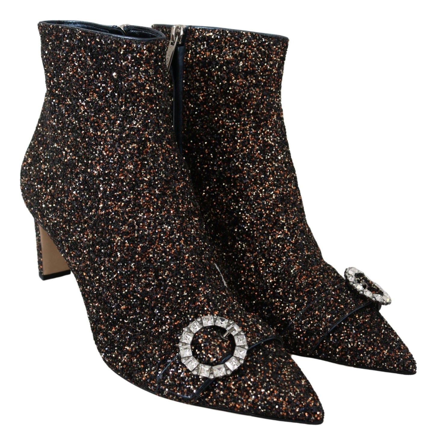 Jimmy Choo Amethyst Mix Hanover Heeled Glitter Boots - SMARTMARTNZ