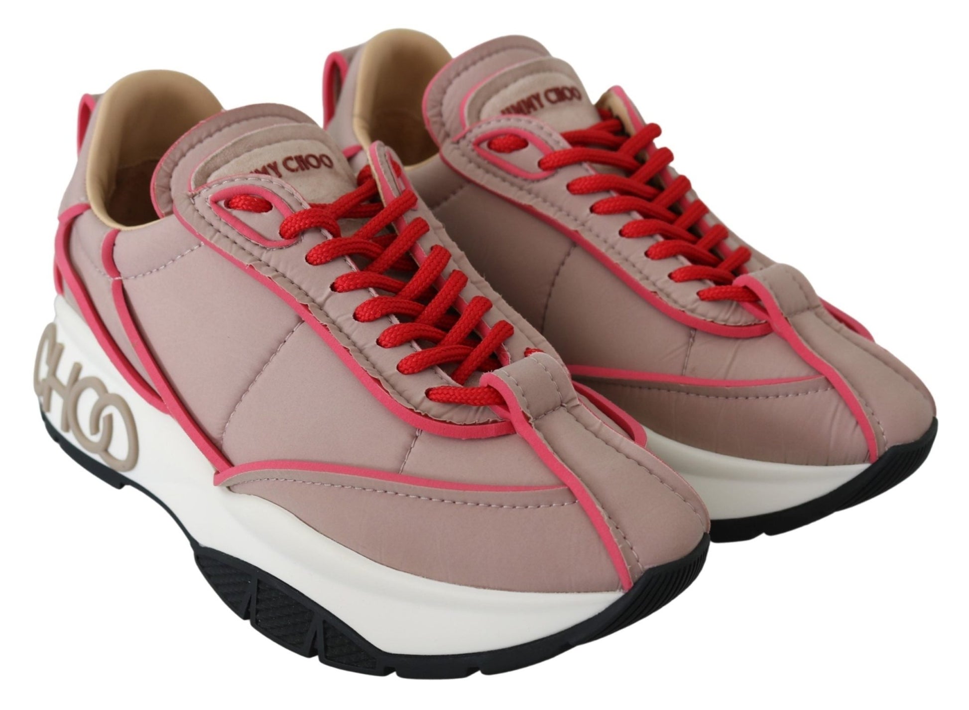 Jimmy Choo Ballet Pink Chic Padded Sneakers - SMARTMARTNZ
