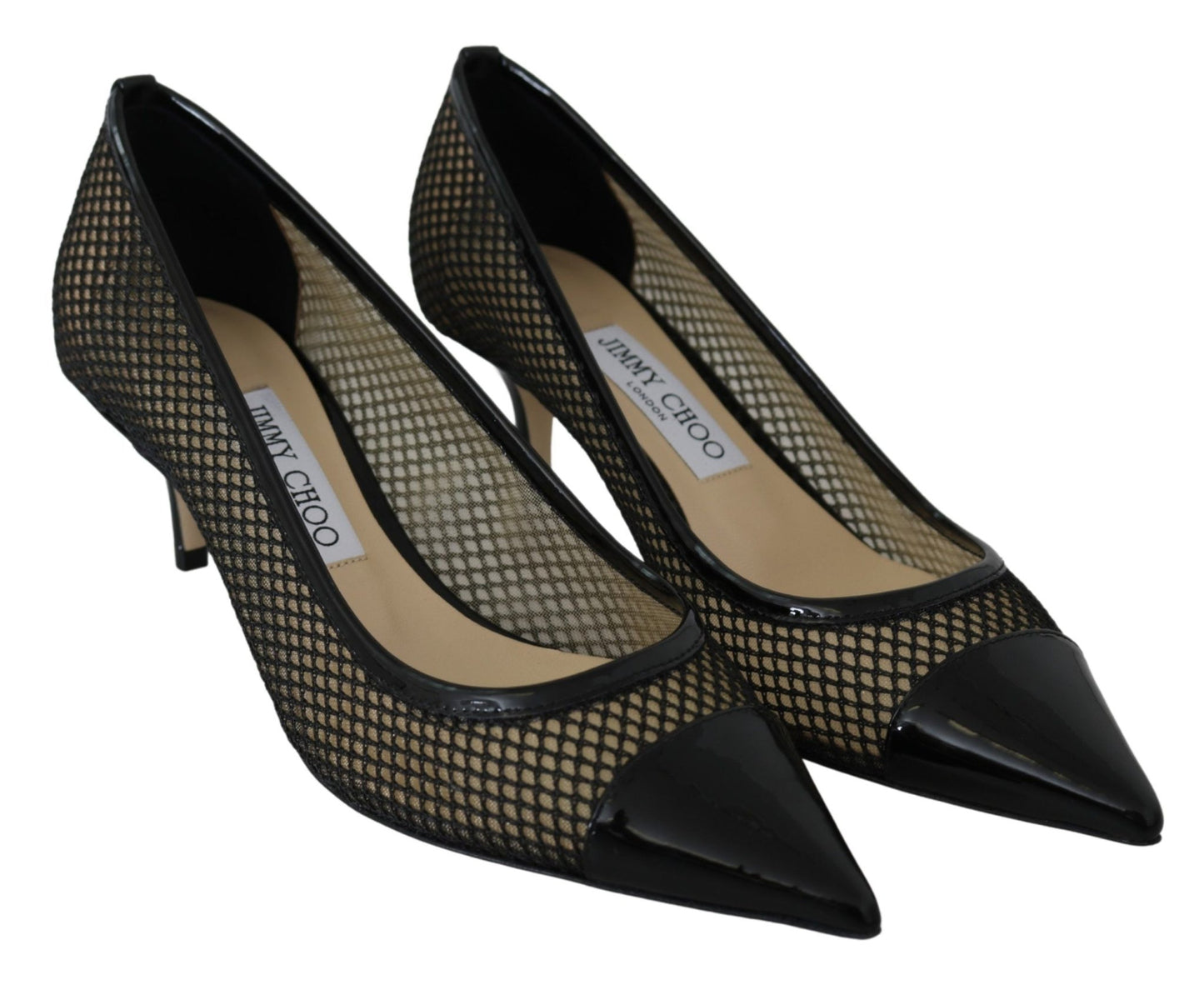 Jimmy Choo Chic Patent Mesh Pointed Pumps - SMARTMARTNZ
