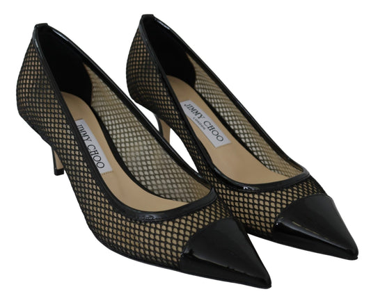 Jimmy Choo Chic Patent Mesh Pointed Pumps - SMARTMARTNZ